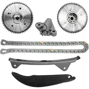 24321-2E000 Timing Chain Kit w/CVVT Gear for 2011-2014 Hyundai Elantra 1.8L, 2012-2013 Kia Soul 2.0L L4 Engine 24350-2E001 24370-2E000 with Guide Tensioner Cam Phaser Sprocket