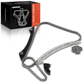 A-Premium Engine Timing Chain Kit W/Tensioner & Guide Compatible with Ford Explorer 2012-2019, Escape 2013-2019, Fusion 2013-2020, Focus 2013-2018, Edge, Mustang, Taurus, MKZ, MKC, MKT, 2.0L 2.3L