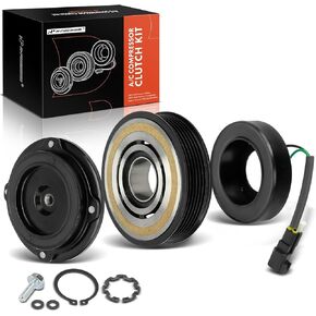 A-Premium Air Conditioner AC Compressor Clutch Kit Compatible with Ford Explorer 2013-2019, Taurus, Flex, Police Interceptor Sedan, Police Interceptor Utility & Lincoln MKZ, MKS, MKT, Continental