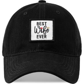 Gifts for Wife - Best Wife Ever Baseball Cap, Wife Gifts for Mothers Day,Christmas,Valentines Day Gifts for Wife Black