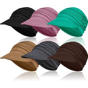 6 Pieces Soft Cancer Headwear for Women, Classic Baseball Cap Chemo Hats for Hair Loss