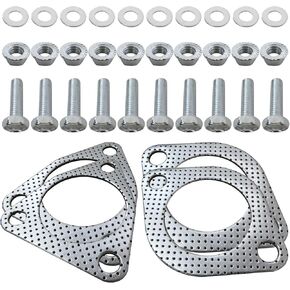 Upgraded Exhaust Converter Gaskets, 4 Packs,With Hardware O Rings Kit 2.5" G35 350Z Catalytic Converter