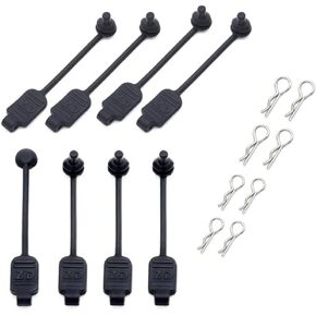 مجموعتان من مشبك الجسم RC لـ Arrma 1/10 Big Rock 3S Granite 3S Kraton Outcast 4S Senton 3S Vorteks 3S Mega550 1/8 Infraction 3S Typhon 3S Vendetta 3S ترقية الجزء، استبدال #AR390165 (أسود)