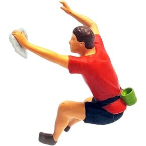 Esquirla Resin 1:64 Rock Climbing Figure Dioramas Movie Props Miniature Scenes Scene Fairy Garden S Scale Layout Train Railway Collections Decoration, 3Pcs