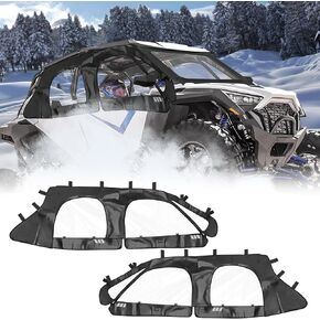StarknightMT Upgrade PRO XP4 Soft Cab Enclosure Compatible with Polaris RZR PRO XP 4 2020-2024 & RZR Turbo R 4 2022-2024 Can Use With Side Mirror Windshield Roof | Replace OEM#2884665 UTV Upper Doors