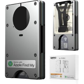 Air Wallet Minimalist Wallet With Built In Airtag Chip, Rfid Blocking Credit Card Holder, Slim Wallet For Men, Compatible With Apple Find My Ios Only,Trackable Wallet (Macaron Powder) in Kuwait