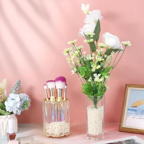 SUREAM 2600 PCS No Hole Vase Pearls, Ivory Polished Pearls for Decoration, Art Faux Pearls for Vase Fillers, 8mm Beads for Centerpieces Vases, Home, Wedding, Party, Christmas Decor in Saudi Arabia