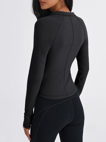 Trendy Queen Women's Athletic Full Zip Lightweight Jacket Long Sleeve Workout Tops Slim Fit Hoodies in Saudi Arabia
