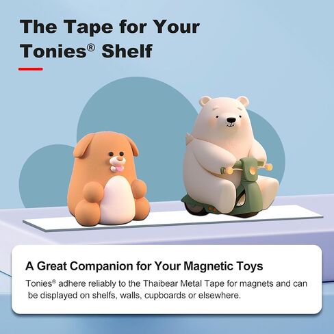 Thaibear Metal Tape for Magnets (1.4'' Wide x 5 ft Long) Flexible Metal Strips Self Adhesive, Ferrous Tape Stick Thin Metal Strips Roll for Magnets in Saudi Arabia