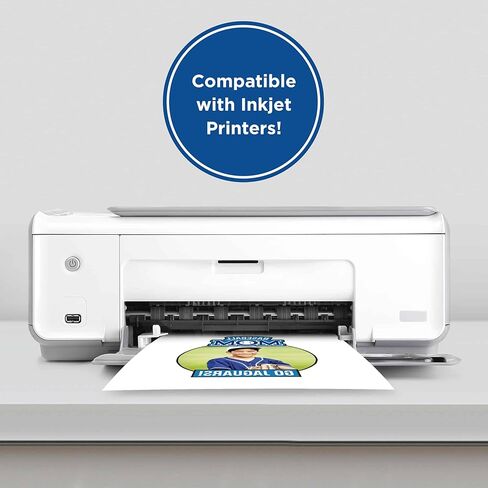 PrintWorks Printable Iron on Heat Transfer Paper for Light Fabrics & T-Shirts, 8.5" x 11", 25 Sheets, Easily DIY, Made in the USA in Kuwait