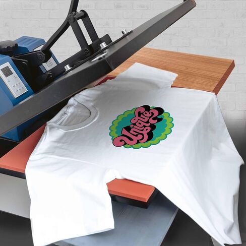 PrintWorks Printable Iron on Heat Transfer Paper for Light Fabrics & T-Shirts, 8.5" x 11", 25 Sheets, Easily DIY, Made in the USA in Kuwait
