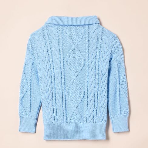 Amazon Essentials Boys and Toddlers' Quarter-Zip Cable-Knit Relaxed-Fit Sweater in Saudi Arabia