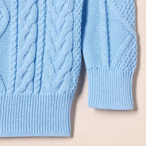 Amazon Essentials Boys and Toddlers' Quarter-Zip Cable-Knit Relaxed-Fit Sweater in Saudi Arabia