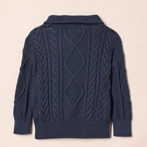 Amazon Essentials Boys and Toddlers' Quarter-Zip Cable-Knit Relaxed-Fit Sweater in Saudi Arabia