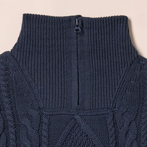 Amazon Essentials Boys and Toddlers' Quarter-Zip Cable-Knit Relaxed-Fit Sweater in Saudi Arabia