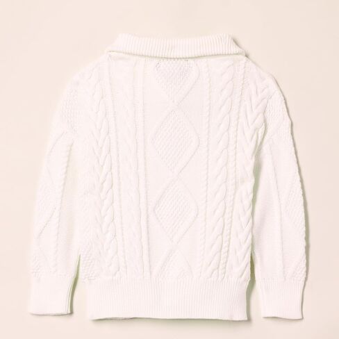 Amazon Essentials Boys and Toddlers' Quarter-Zip Cable-Knit Relaxed-Fit Sweater in Saudi Arabia