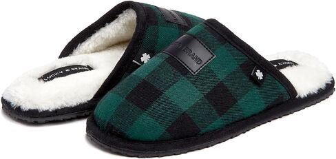 Lucky Brand Boy's Plaid Scuff Slippers in Saudi Arabia