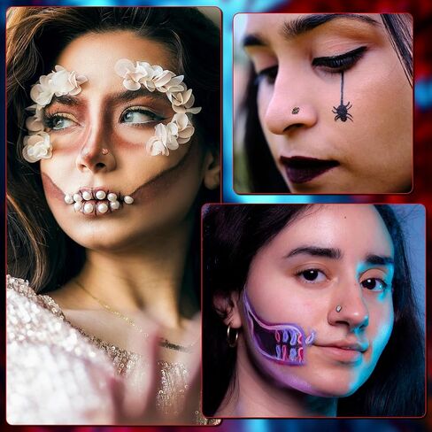 3PCS 20G Halloween Nose Studs for Women Men 316L Stainless Steel L Shaped Nose Ring Studs Ghost Pumpkin Bat Nose Ring Black Moon Sun Nose Piercing Jewelry in Saudi Arabia