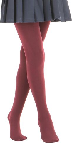 Girls Colorful Fleece Lined Tights Kids Warm Thermal Tights in Kuwait