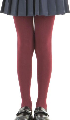 Girls Colorful Fleece Lined Tights Kids Warm Thermal Tights in Kuwait