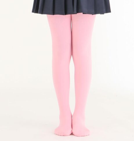 Girls Colorful Fleece Lined Tights Kids Warm Thermal Tights in Kuwait