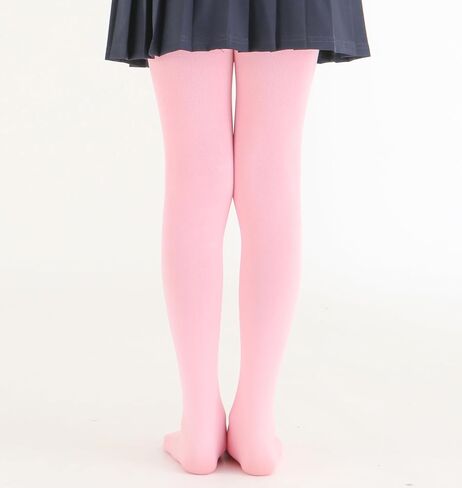 Girls Colorful Fleece Lined Tights Kids Warm Thermal Tights in Kuwait