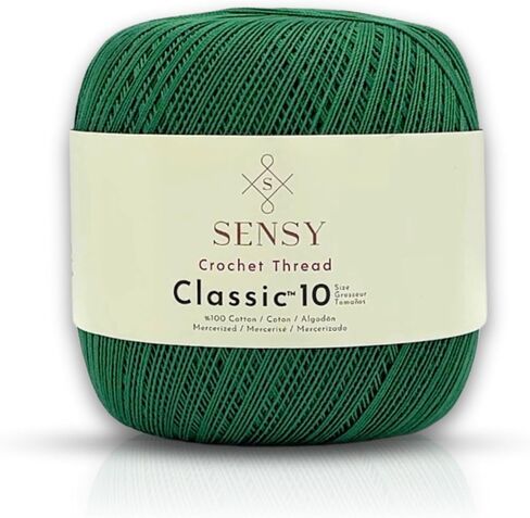 S Sensy Classic Size 10-Mercerized Giza Cotton #0 Lace Yarn White 618 Yards in Saudi Arabia