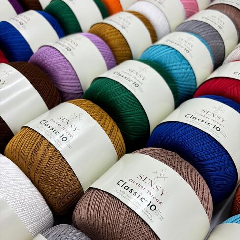 S Sensy Classic Size 10-Mercerized Giza Cotton #0 Lace Yarn White 618 Yards in Saudi Arabia