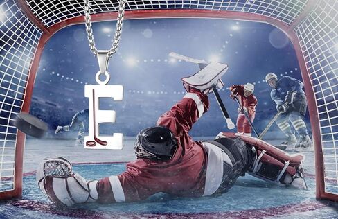 Stainless Steel Hockey Letters Necklace Teammates Graduation Season Team Player Pendant with Chain in Saudi Arabia