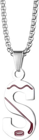 Stainless Steel Hockey Letters Necklace Teammates Graduation Season Team Player Pendant with Chain in Saudi Arabia