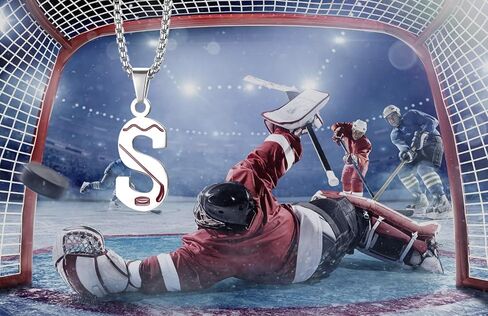 Stainless Steel Hockey Letters Necklace Teammates Graduation Season Team Player Pendant with Chain in Saudi Arabia