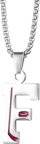 Stainless Steel Hockey Letters Necklace Teammates Graduation Season Team Player Pendant with Chain in Kuwait