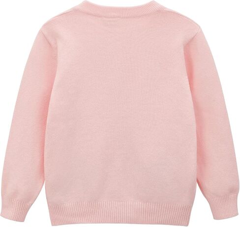 Girls' Cardigan Toddler Long Sleeve Sweater School Uniforms Sweater Button Up Knit Jacket Outwear in Saudi Arabia