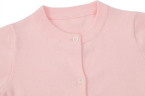 Girls' Cardigan Toddler Long Sleeve Sweater School Uniforms Sweater Button Up Knit Jacket Outwear in Saudi Arabia