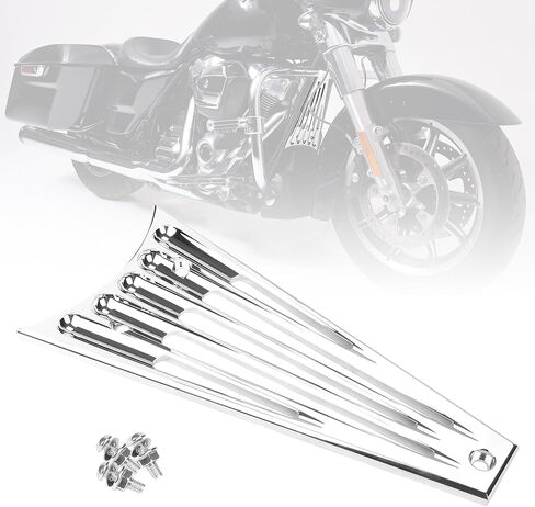 CNC Front Radiator Frame Grill Cover Guard Protector Fit for Harley Electra Glide Road King Street Glide FLHT FLHR FLTR FLHX 2014 2015 2016 Accessories (Black) in Kuwait