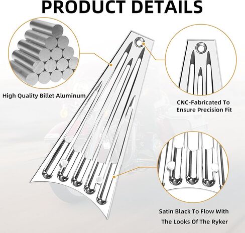 CNC Front Radiator Frame Grill Cover Guard Protector Fit for Harley Electra Glide Road King Street Glide FLHT FLHR FLTR FLHX 2014 2015 2016 Accessories (Black) in Kuwait