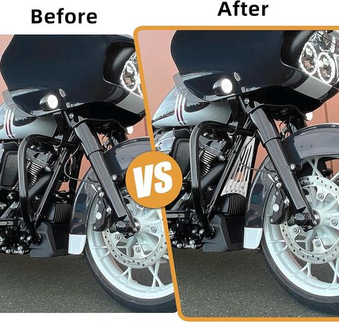 CNC Front Radiator Frame Grill Cover Guard Protector Fit for Harley Electra Glide Road King Street Glide FLHT FLHR FLTR FLHX 2014 2015 2016 Accessories (Black) in Kuwait