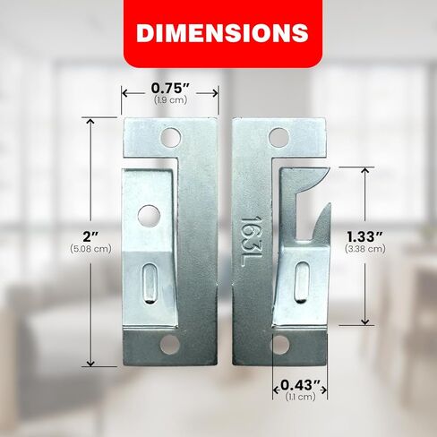 أجهزة ستائر مذهلة داخل دعامات تثبيت قابلة للتعديل للظلال ذات النمط الكلاسيكي - ملاءمة آمنة للبكرات المعدنية - 4 أزواج مع براغي in Kuwait