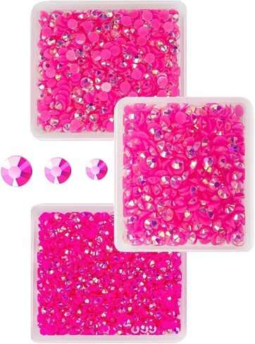 Aquamarine AB Resin Rhinestones for Crafting 3mm 4mm 5mm Lake Blue AB Flatback Jelly Rhinestones Bulk SS10 SS16 SS20 Non-Hotfix Water Blue Stones Diamonds for Nails Face Makeup Tumblers Crafts in Kuwait