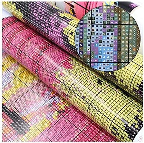 Stitchmelody 14CT Counted Cross Stitch Kits for Adults,DMC Threads Unprinted Pattern Embroidery Kit Needlework-Flower Cabin 17.3''×13'' in Saudi Arabia
