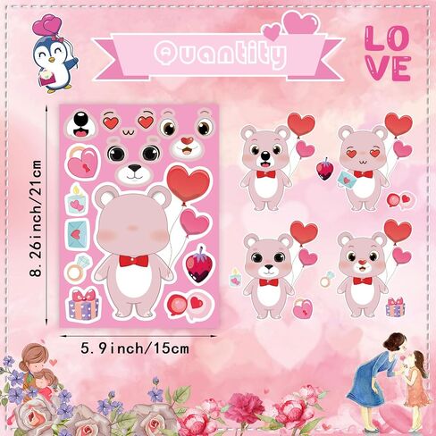 24 PCS Halloween Make-a-face Stickers Halloween Characters Stickers for Kids Make Your Own Halloween Stickers Halloween Crafts Halloween Party Favors Stickers Trick or Treat Party Game Activities in Kuwait