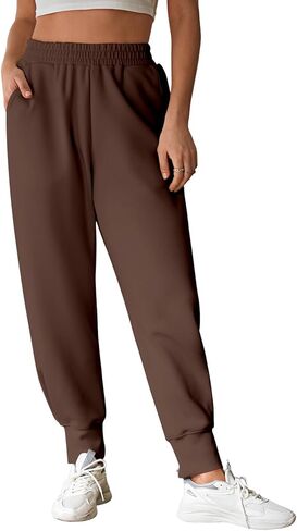 Aleumdr Women's High Waisted Sweatpants with Pockets Workout Running Jogger Pants Baggy Lounge Sweat Pants in Kuwait