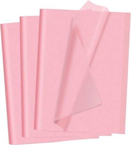 Pink Tissue Paper 40 Sheets for Gift Bags Weddings Birthday Decoration Crafts DIY Packaging Wrapping Paper Bulk, 14 x 20 Inches in Saudi Arabia
