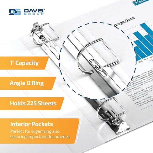 Heavy Duty 11 x 17 Inch Landscape Spreadsheet View Binder, 1.5 Inch, Locking Angle D Ring, Black (94021) in Saudi Arabia