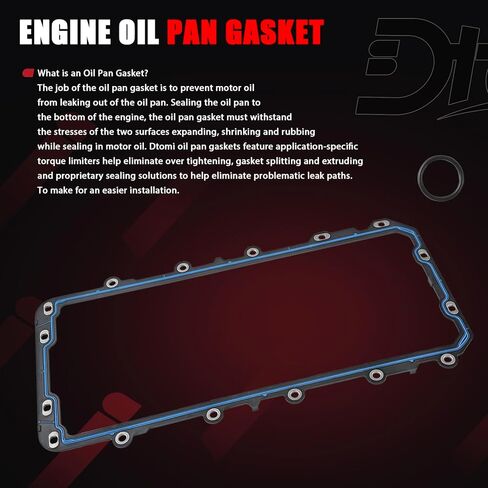 حشية وعاء زيت المحرك متوافقة مع سيارة Ford Lincoln Avanti Mercury E-150 E-250 E-350 E-450 F-150 F-250 F-350 Expedition 1992-2016، Town Car، Grand Marquis 4.6L 5.4L استبدال# OS30725R 3L3Z6710AA in Saudi Arabia