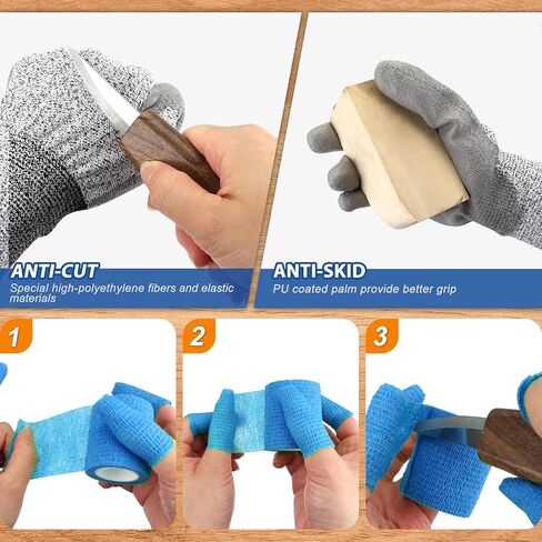 Wood Carving Kit, Whittling Kit for Beginners 21PCS Wood Carving Tools with Cut Resistant Gloves, Wood Spoon Carving Set, Ideal Gift for Kids Adults in Saudi Arabia