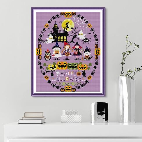 Rosyfoxes Cross Stitch Kits Stamped Full Range of Embroidery Starter Kits for Adult DIY- Printed Kits Birds' Love nest 2(Printed) 11CT 3 Strands 21.3x15.4 inches in Saudi Arabia