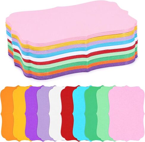 100PCS Blank Index Cards, 10 Colors Flash Cards Index Note Cards Bulk for DIY Gift Office Game Cards School Learning 3.6" x 2.4" in Saudi Arabia
