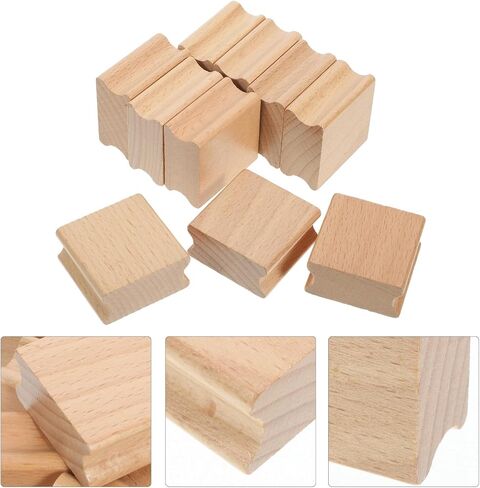 10pcs Beech Wood Seal Carving Square Wood Seal Self Making Stamper DIY Craft Tool Stamps for Making DIY Wooden Stamp Decorative Seal Cards Making Stamp Handbook Stamp Seal in Saudi Arabia