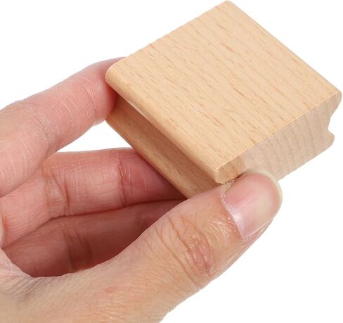 10pcs Beech Wood Seal Carving Square Wood Seal Self Making Stamper DIY Craft Tool Stamps for Making DIY Wooden Stamp Decorative Seal Cards Making Stamp Handbook Stamp Seal in Saudi Arabia